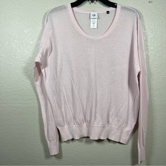 Cabi Gossamer Pullover Lightweight sweater SZ L - Picture 2 of 7
